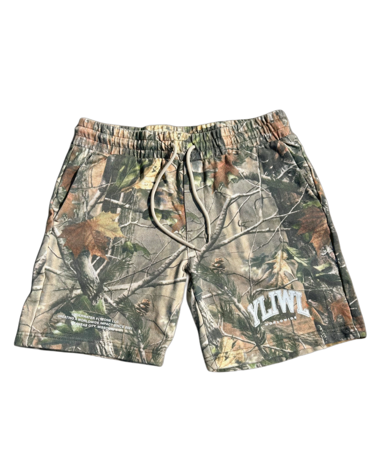 Camo "YOUR LIFE IS WORTH LIVING" Shorts (Limited - 100% Cotton)