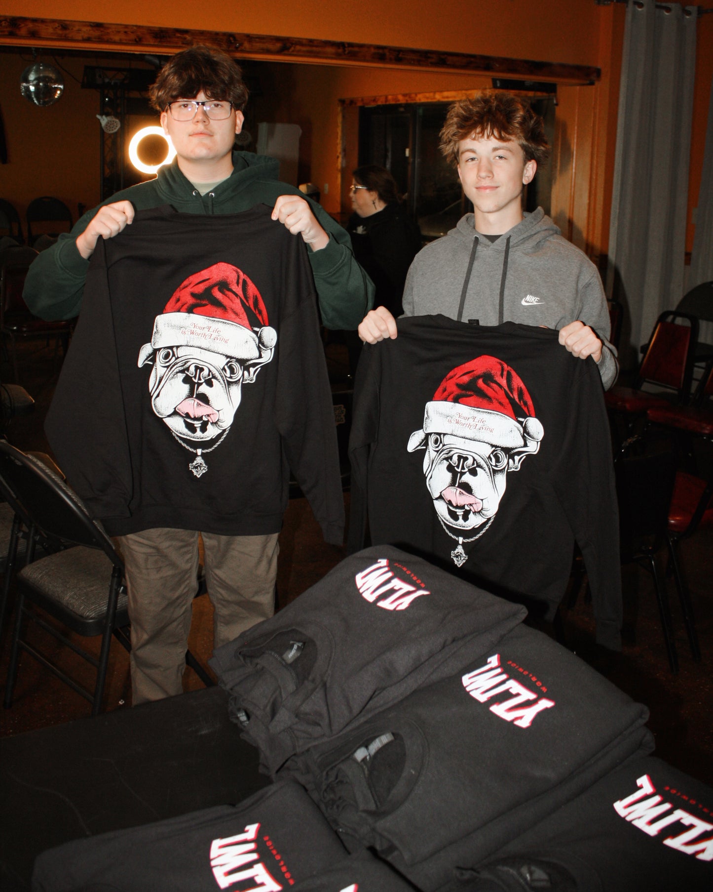 Black UWFZ Christmas Crew Neck!