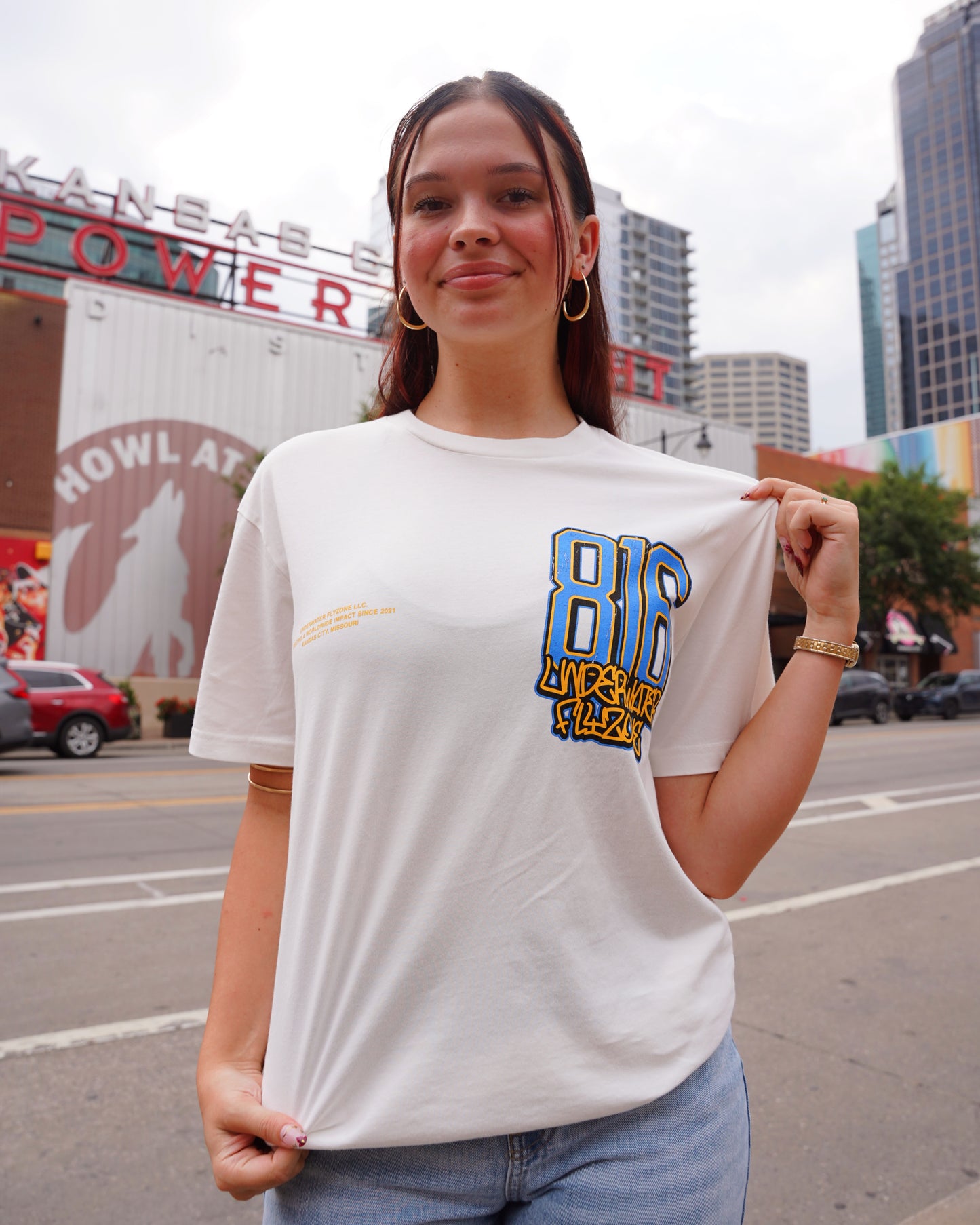 White + Blue "816 DAY" Your Life Is Worth Living Soft, Light Weight T-Shirt