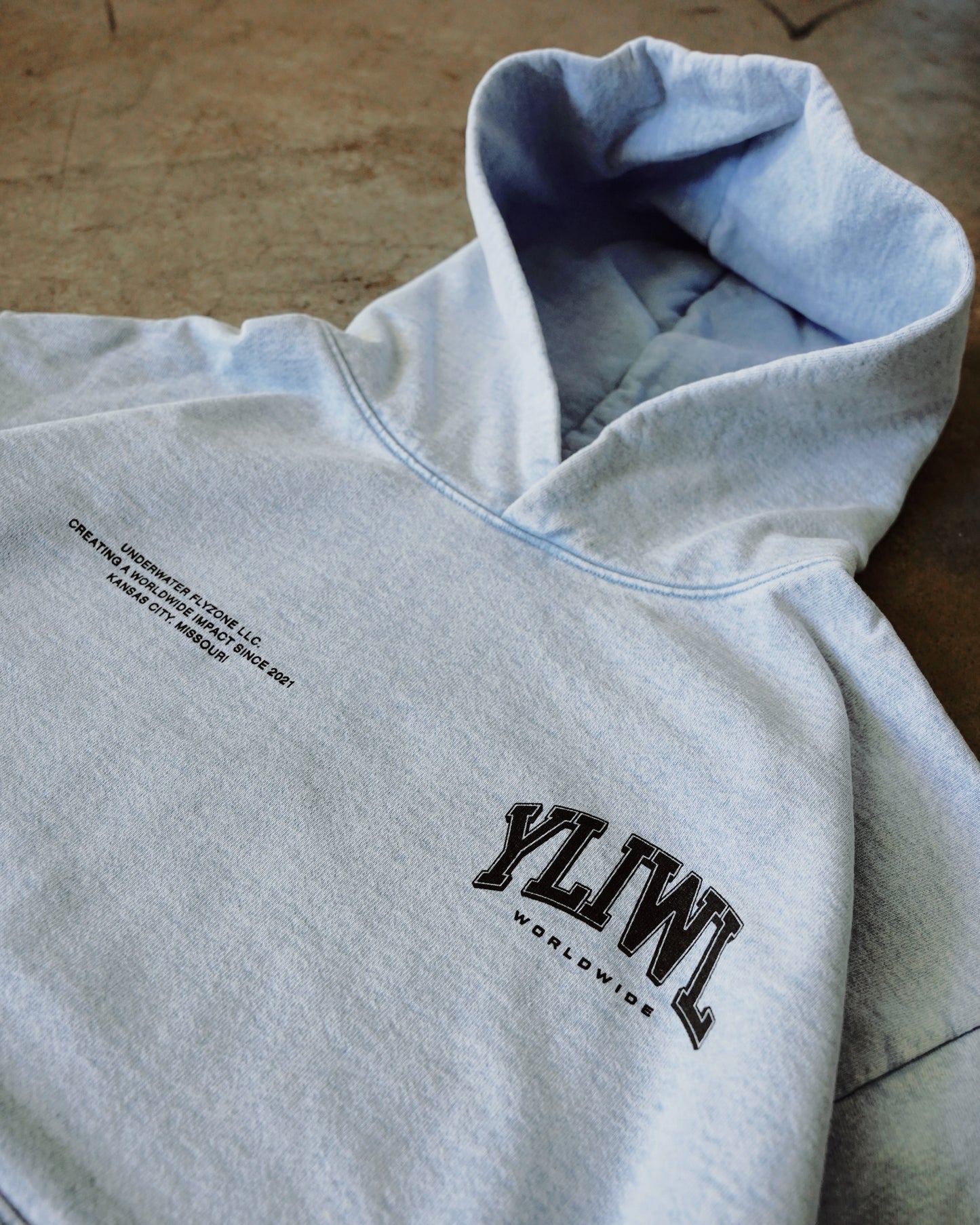 Black + Arctic Blue "YOUR LIFE IS WORTH LIVING" Hoodie (Collectors Edition)