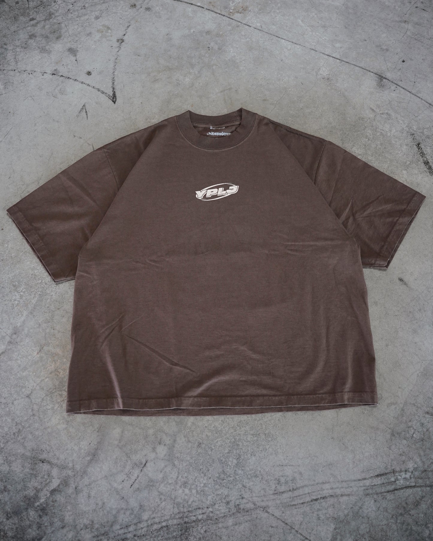Brown + Cream "YOUNG PEOPLE LOVE JESUS" Oversized T-Shirt
