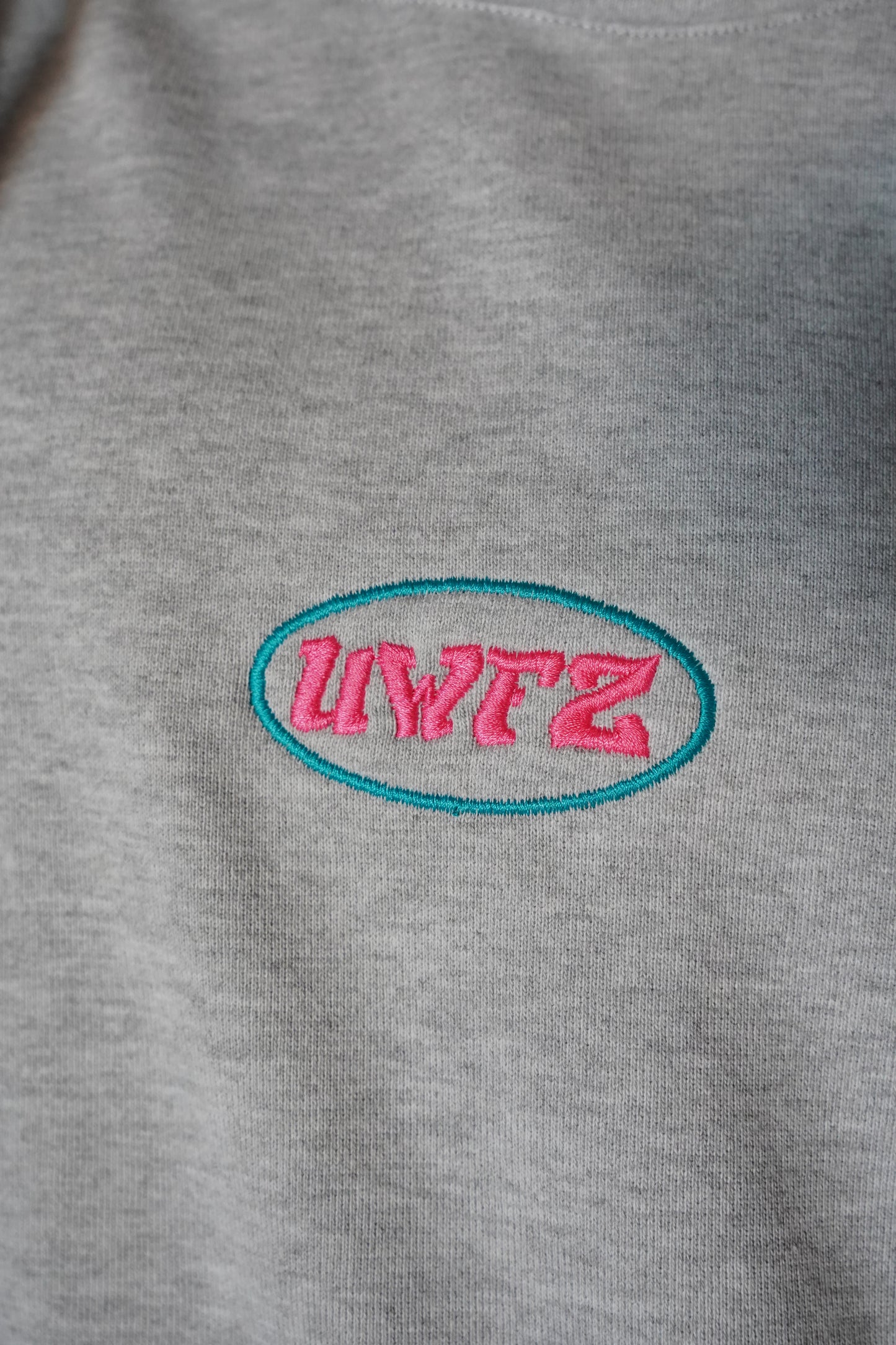 YLIWL Pink & Teal HeavyWeight Hoodie (Heather Grey)