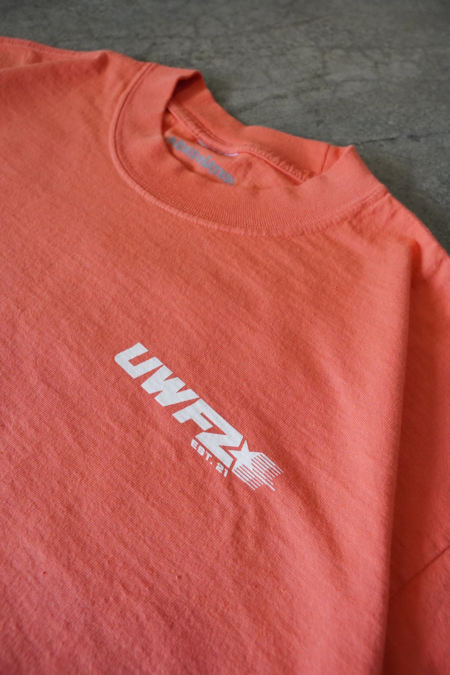 White + Peach "REFUSE TO BE ENEMIES" Oversized T-Shirt (LIMITED)