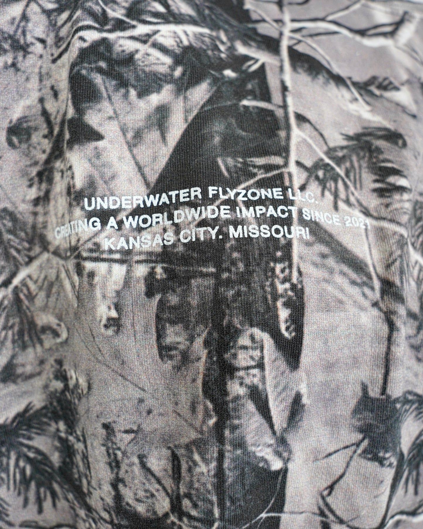 White + B&W Camo "Your Life is Worth Living" Heavy Weight T-Shirt