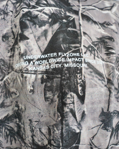 White + B&W Camo "Your Life is Worth Living" Heavy Weight T-Shirt