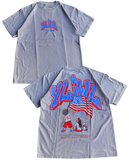 Vintage Grey "MADE IN AMERICA" YLWIL T-Shirt
