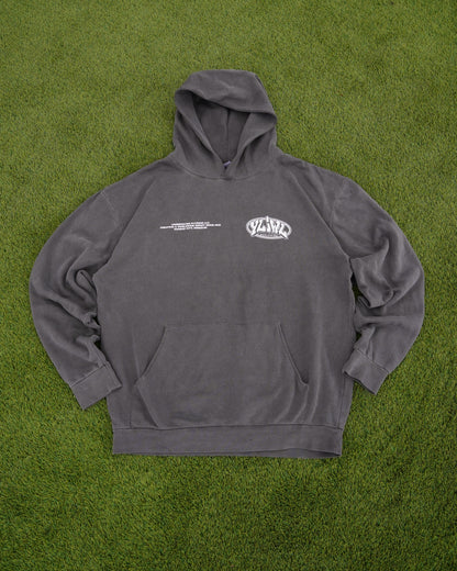 Vintage Black "YOUR LIFE IS WORTH LIVING" Hoodie (Mid-Light Weight Hoodie)