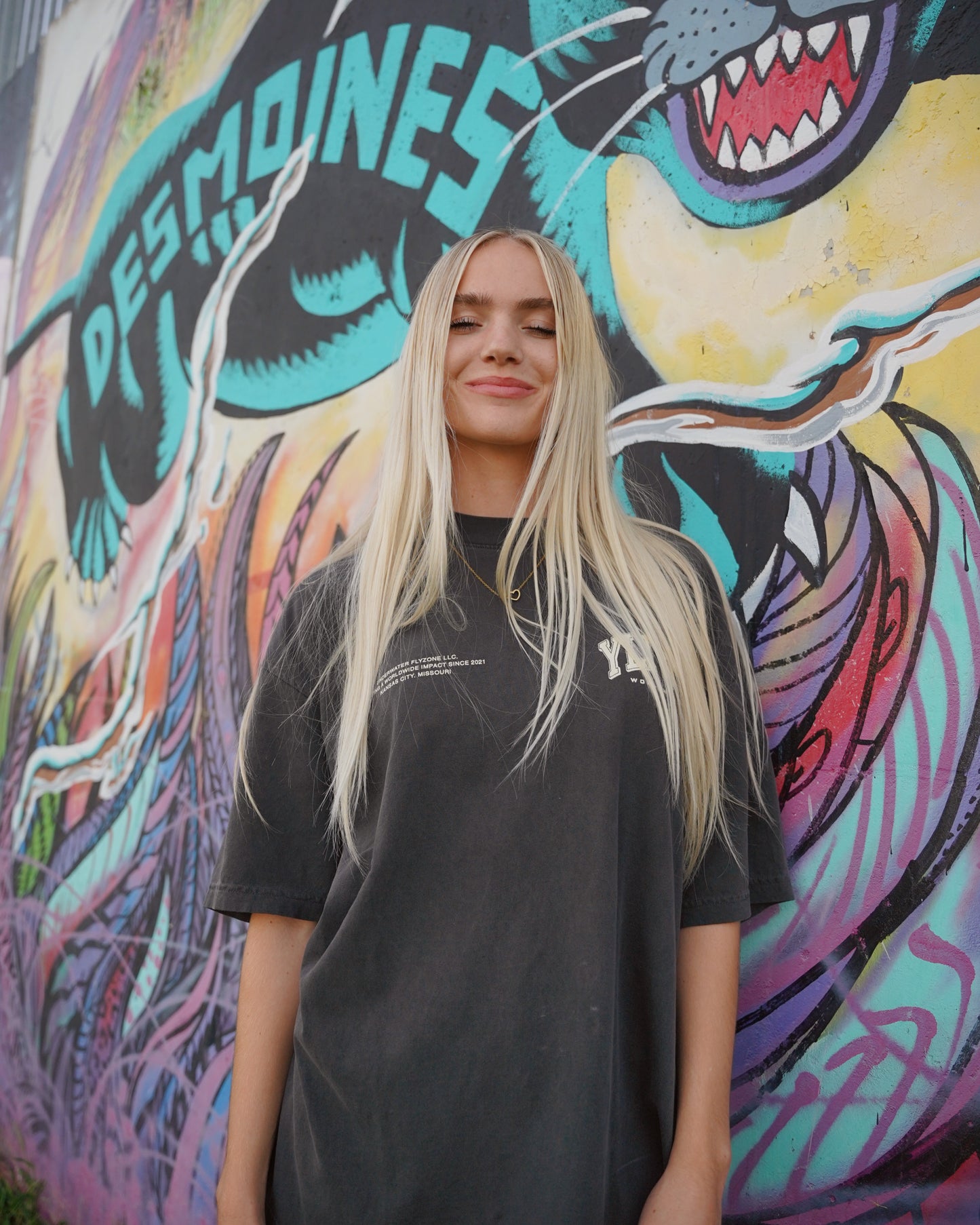 Vintage Black + Cream "YOUR LIFE IS WORTH LIVING" Heavy Weight T-Shirt