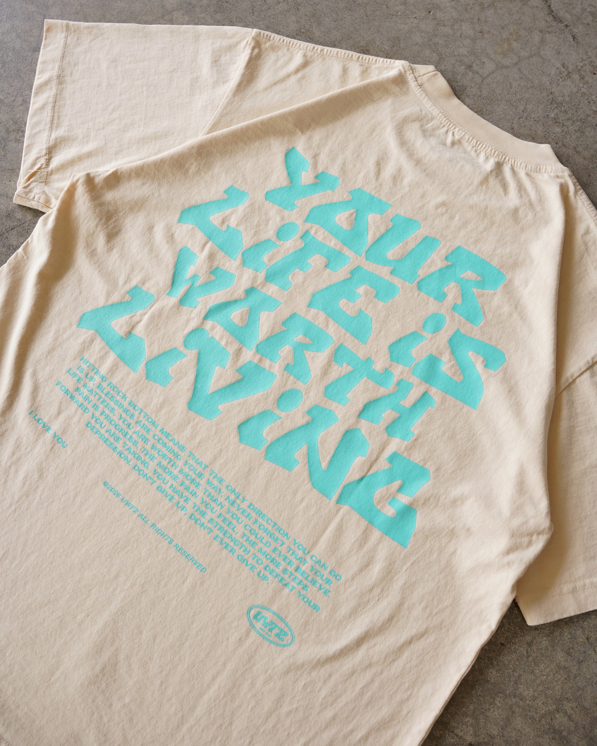 Cream + Teal 