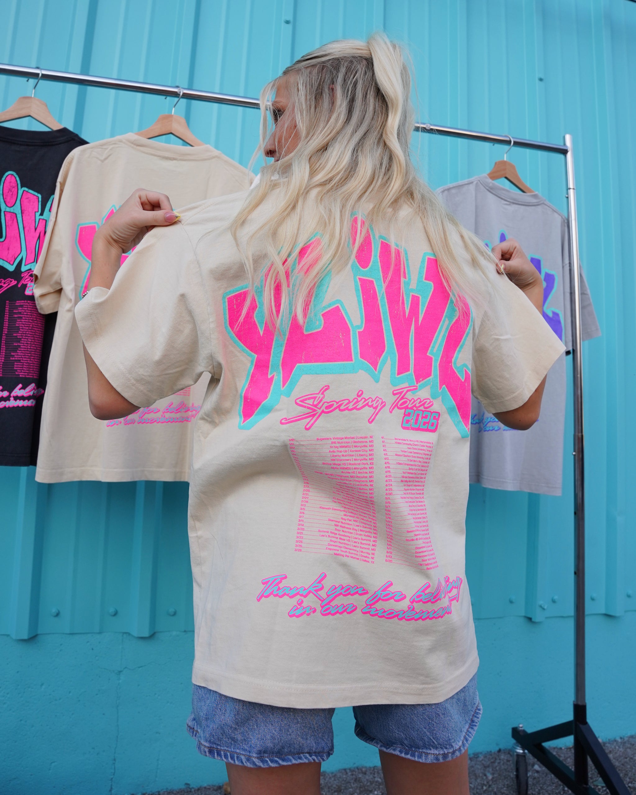 Pink + Teal on Cream YLIWL 