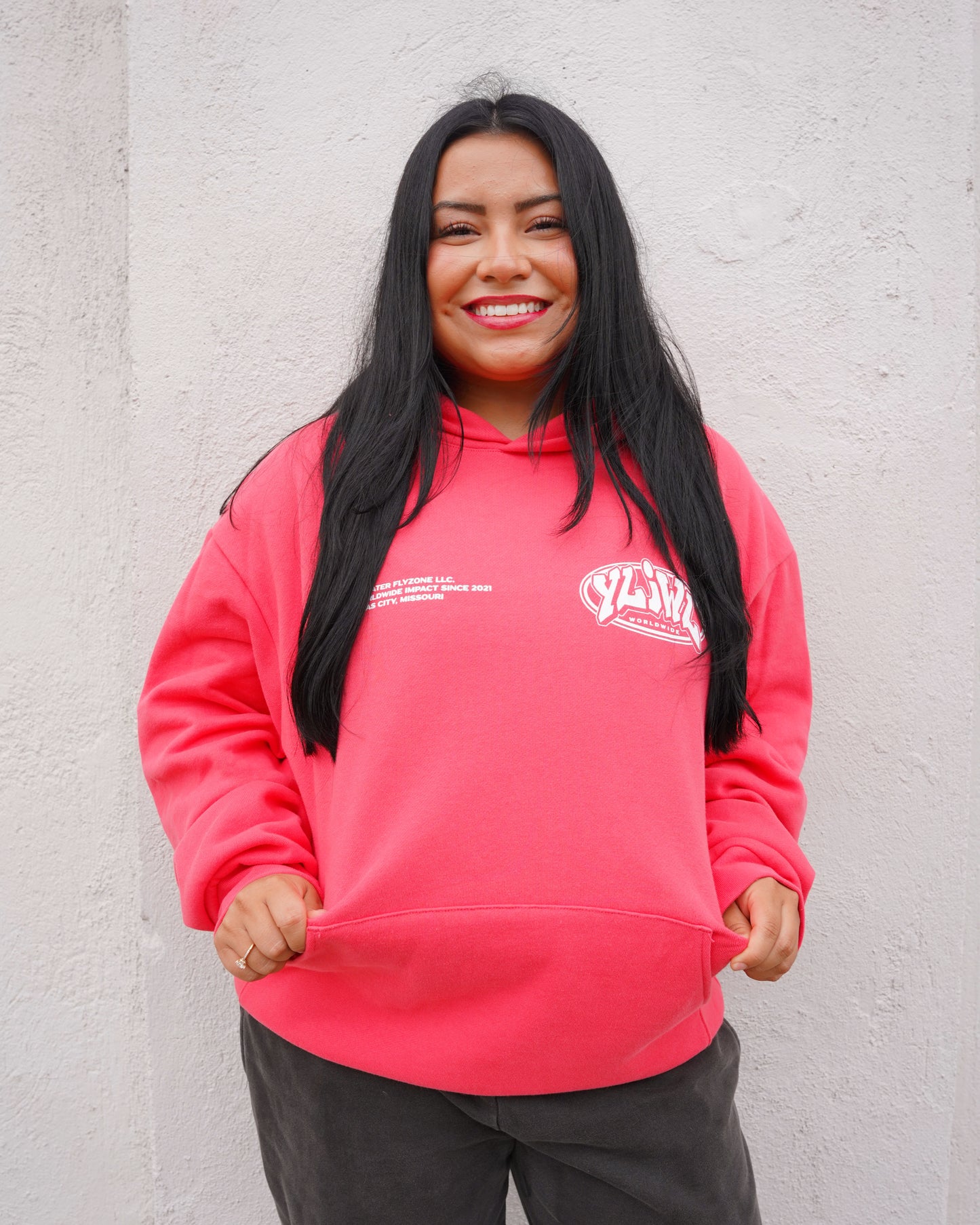 Watermelon "YOUR LIFE IS WORTH LIVING" Hoodie (Mid-Light Weight Hoodie)