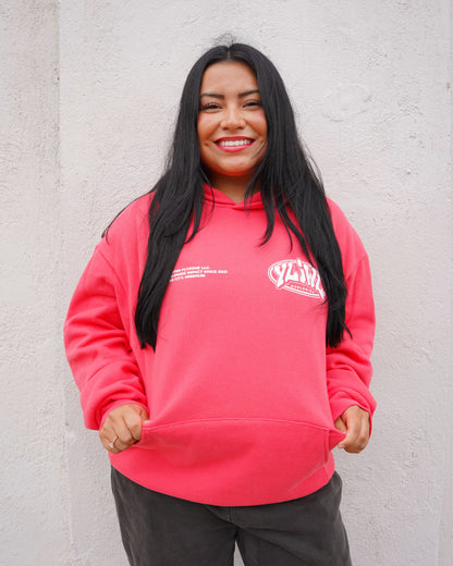 Watermelon "YOUR LIFE IS WORTH LIVING" Hoodie (Mid-Light Weight Hoodie)