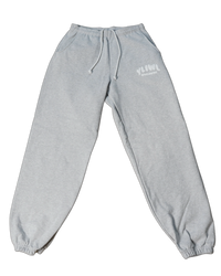 Heather Grey + White PUFF PRINT "YLIWL" High Waist Sweatpant