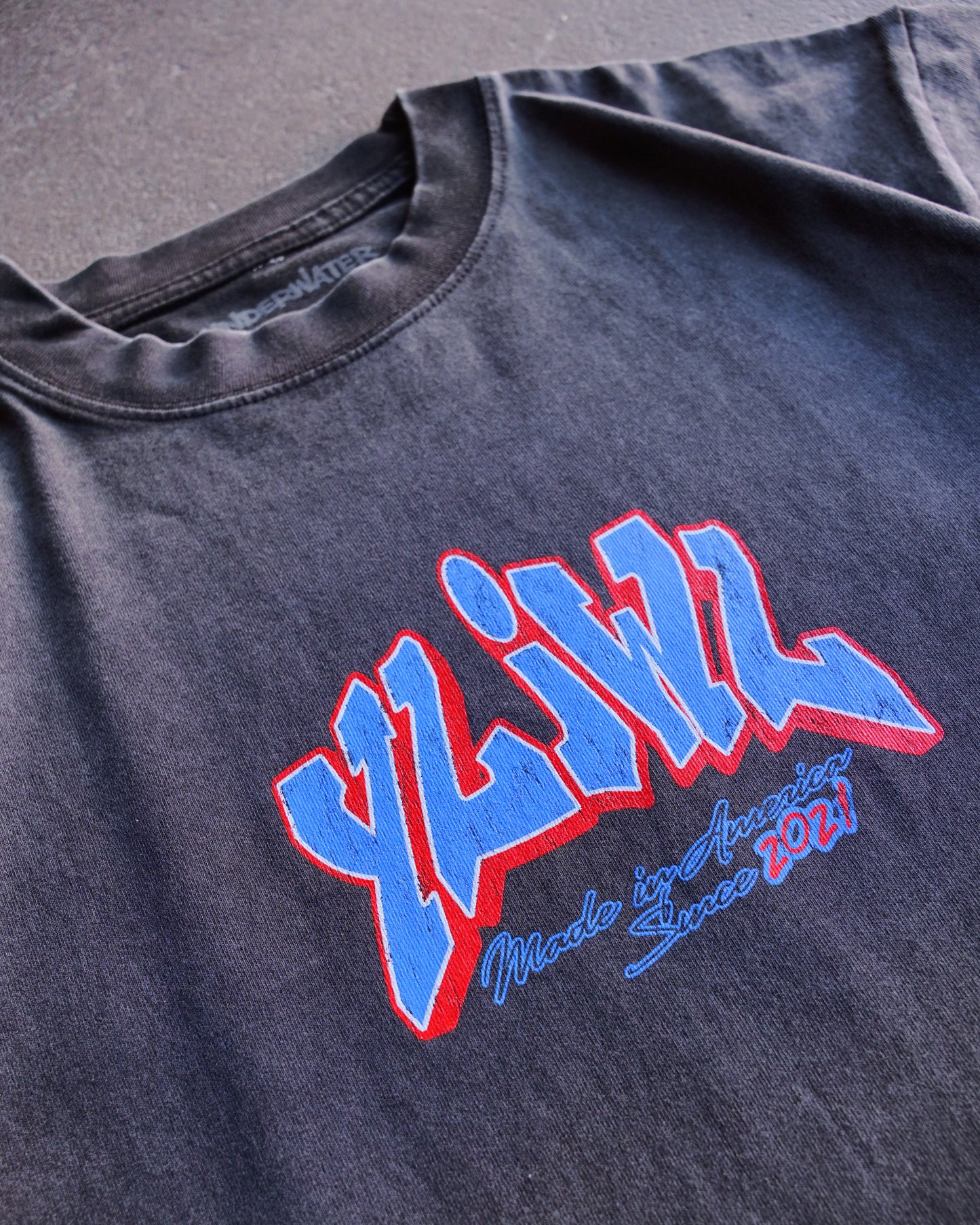 Vintage Black "MADE IN AMERICA" YLWIL T-Shirt