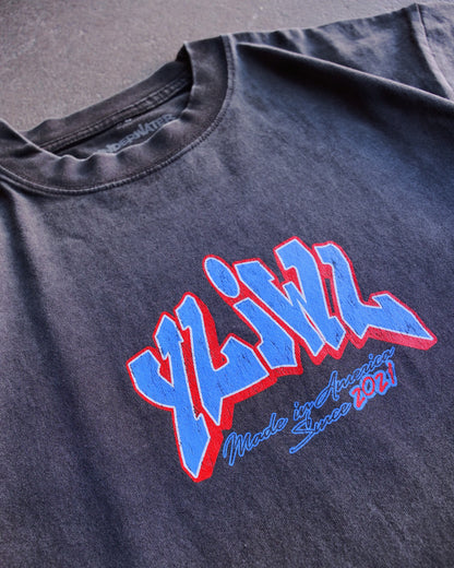 Vintage Black "MADE IN AMERICA" YLWIL T-Shirt