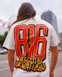 White + Red "816 DAY" Your Life Is Worth Living Soft, Light Weight T-Shirt