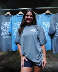 Black Oil Wash "Your Life is Worth Living" T-Shirt