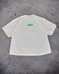 Cream + Green "YOUNG PEOPLE LOVE JESUS" Oversized T-Shirt