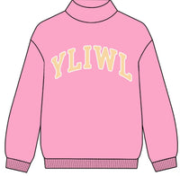 Pink + Yellow "YLIWL" Mockneck PREORDER! (Arrives mid/late November)