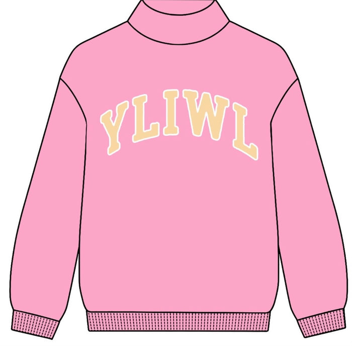 Pink + Yellow "YLIWL" Mockneck PREORDER! (Arrives mid/late November)