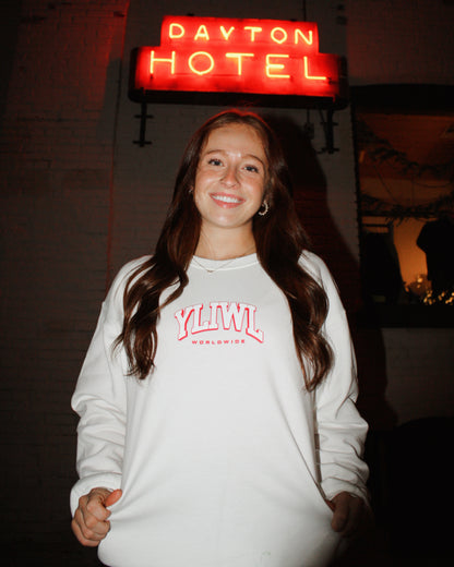 White UWFZ Christmas Crew Neck!