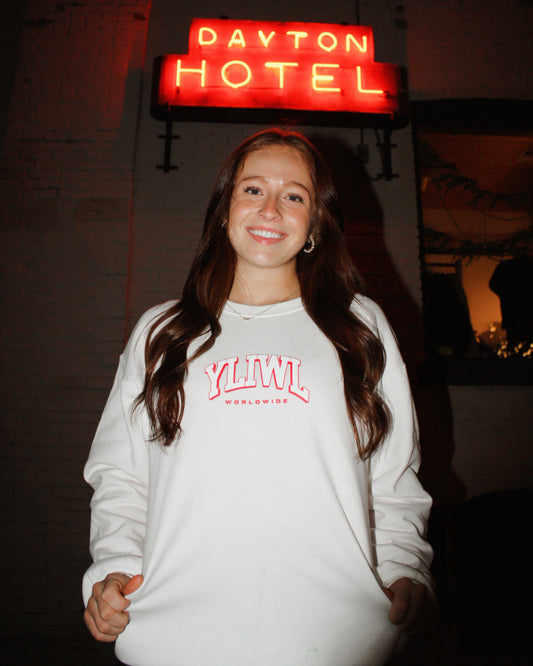 White UWFZ Christmas Crew Neck!