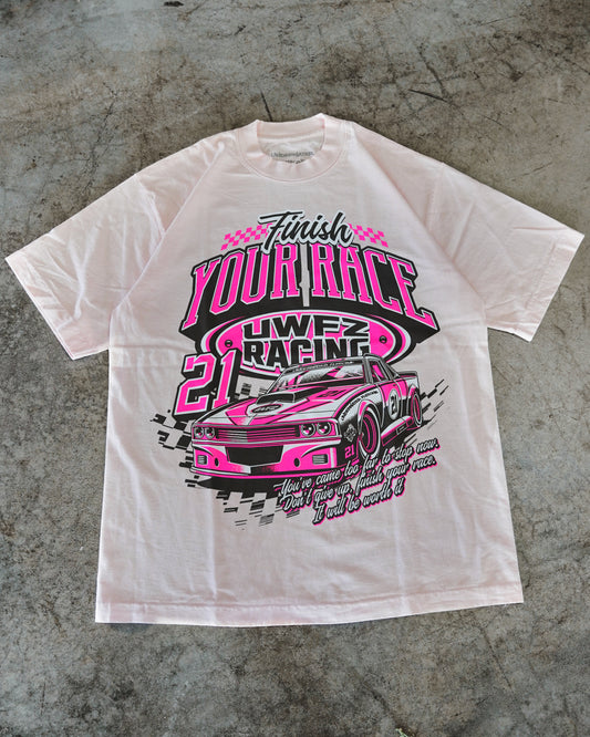 Pink on Pink "FINISH YOUR RACE" T-Shirt
