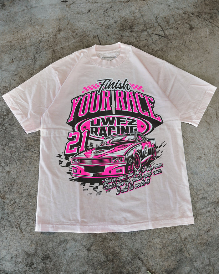 Pink on Pink "FINISH YOUR RACE" T-Shirt