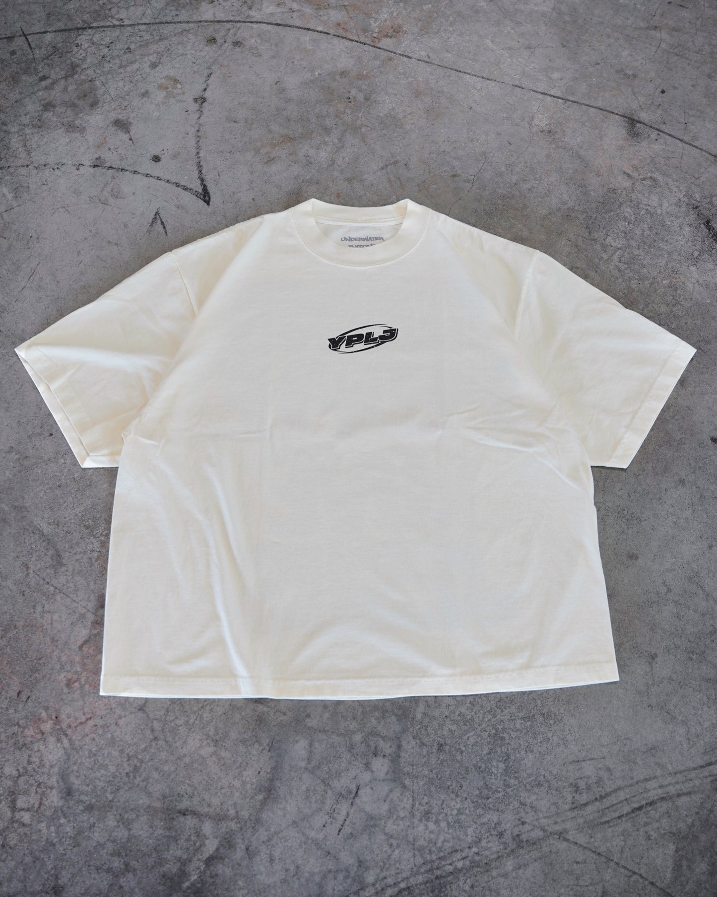 Cream + Black "YOUNG PEOPLE LOVE JESUS" Oversized T-Shirt