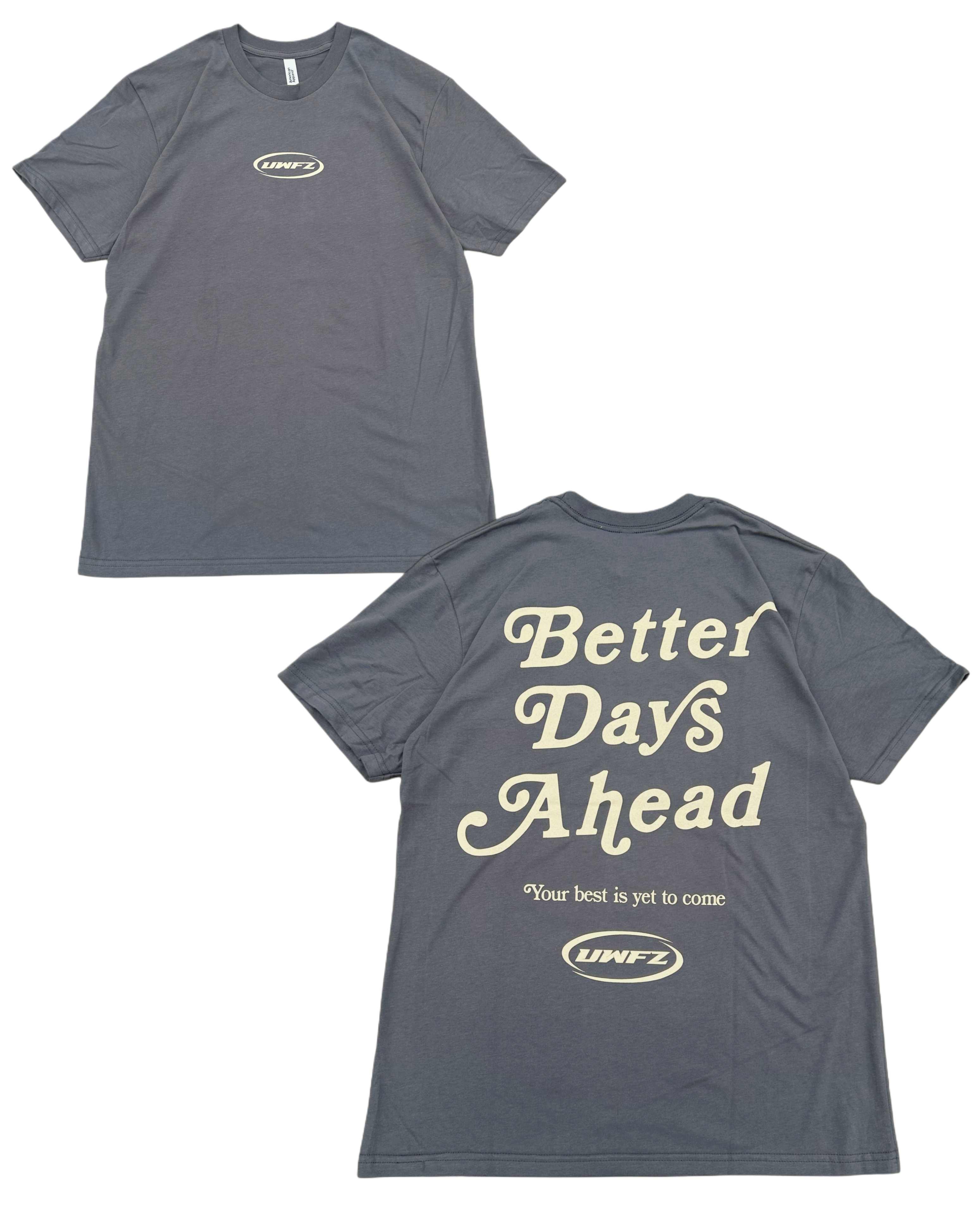 Faded Black + Cream BETTER DAYS AHEAD Soft T-Shirt