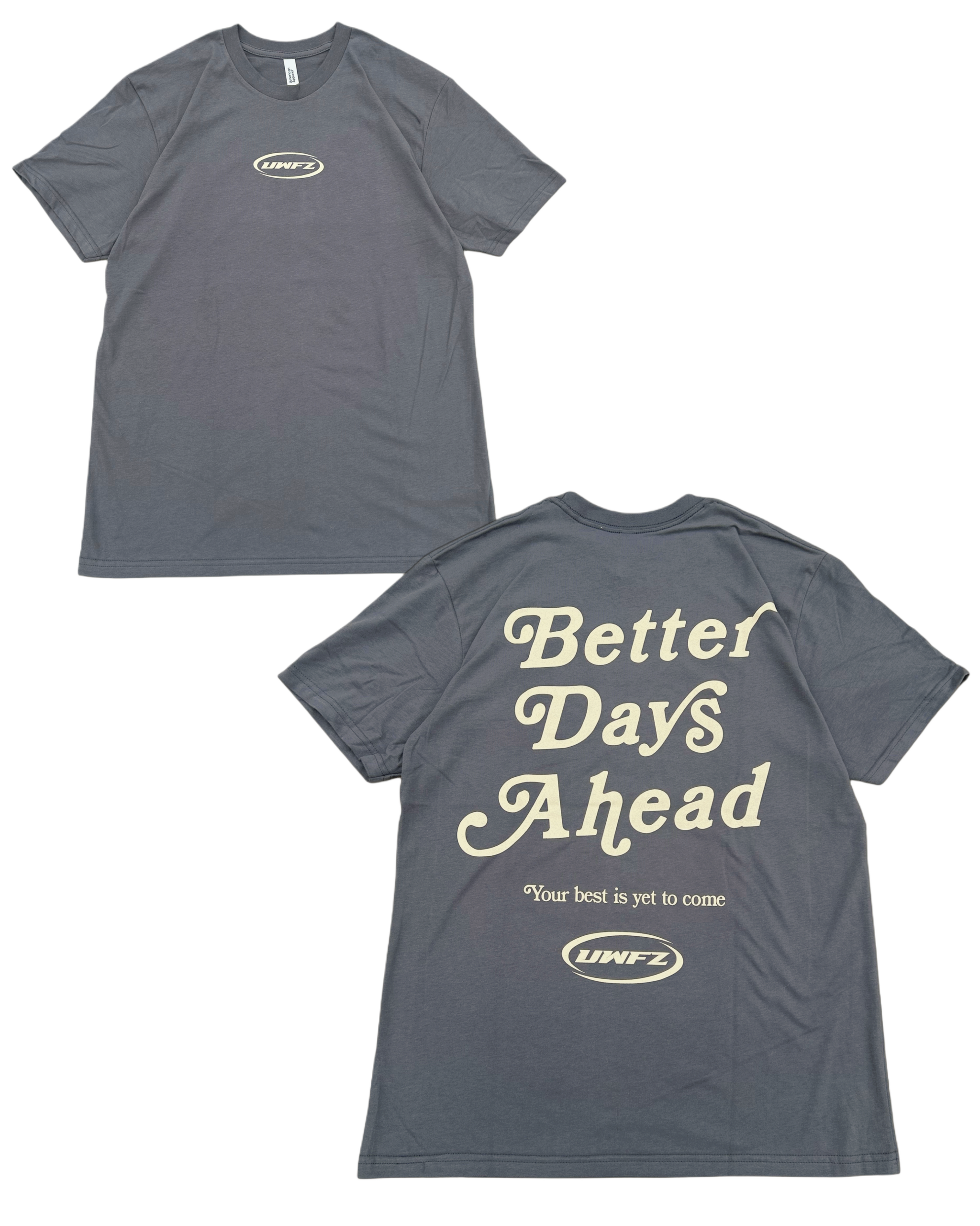 Faded Black + Cream BETTER DAYS AHEAD Soft T-Shirt