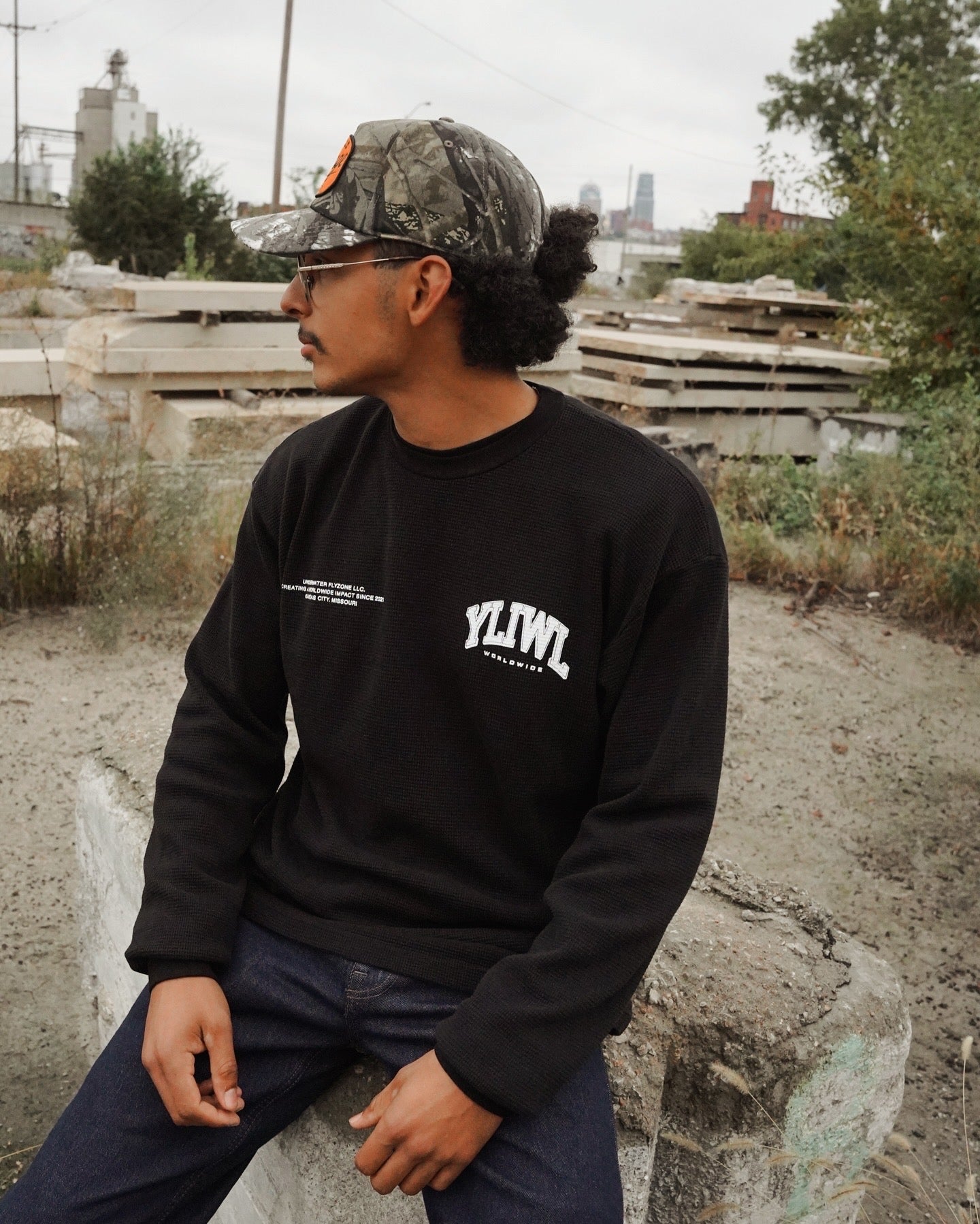 Black + White "YOUR LIFE IS WORTH LIVING" Thermal Long Sleeve (LIMITED)