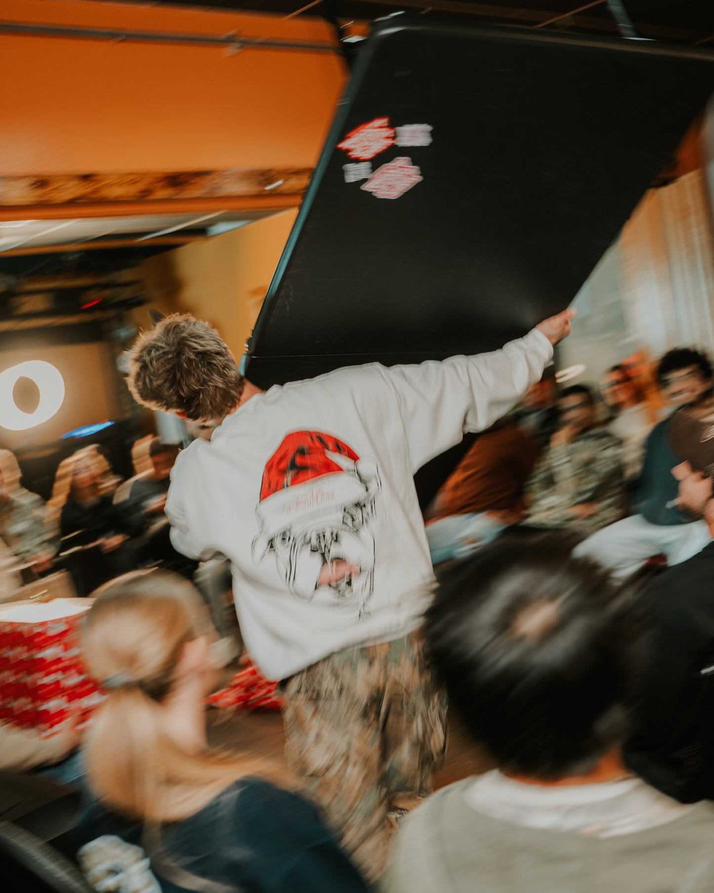 White UWFZ Christmas Crew Neck!