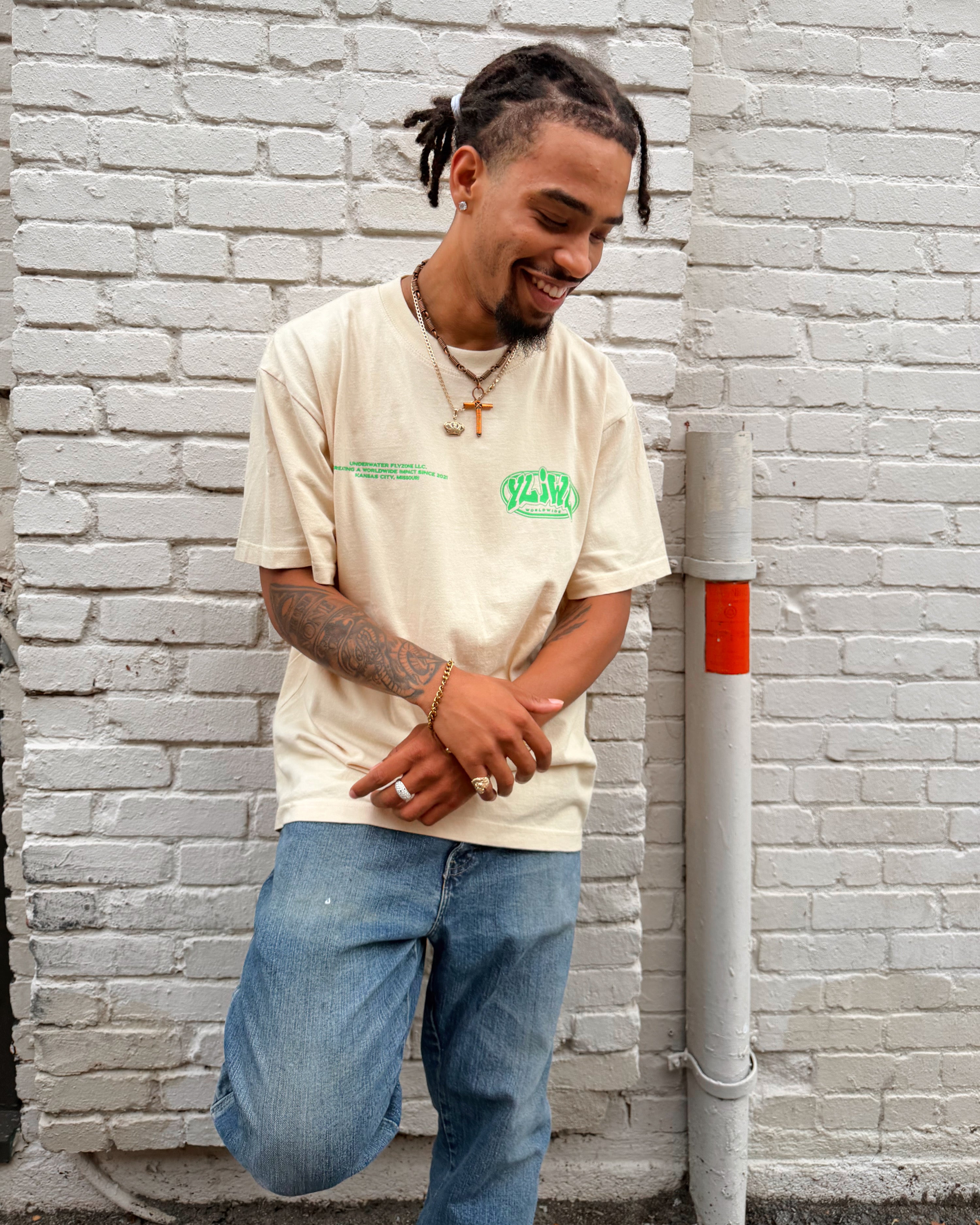 Cream + Green 