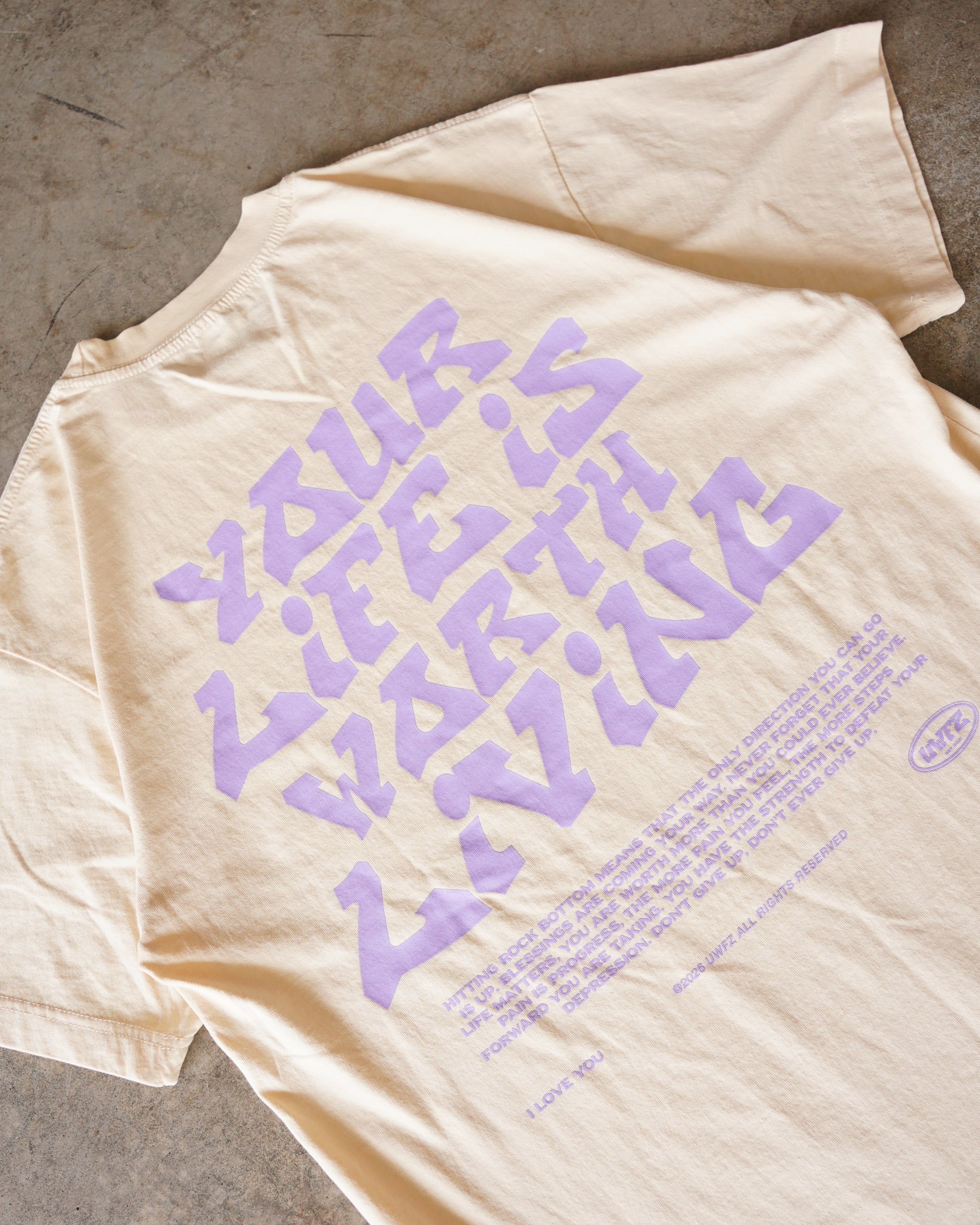 Cream + Lavender 