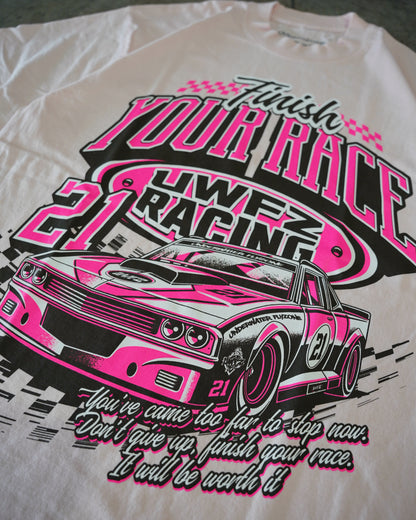 Pink on Pink "FINISH YOUR RACE" T-Shirt