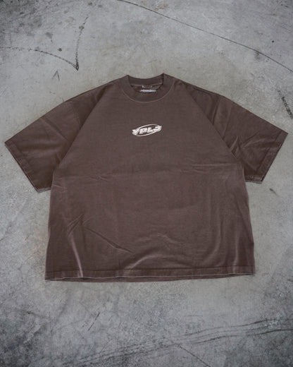 Brown + Cream "YOUNG PEOPLE LOVE JESUS" Oversized T-Shirt