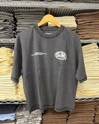 Vintage Black + White "Drop Crop" T-Shirt
