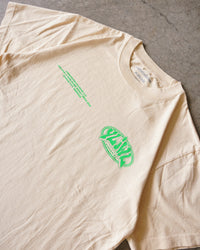 Cream + Green "Your Life is Worth Living" T-Shirt