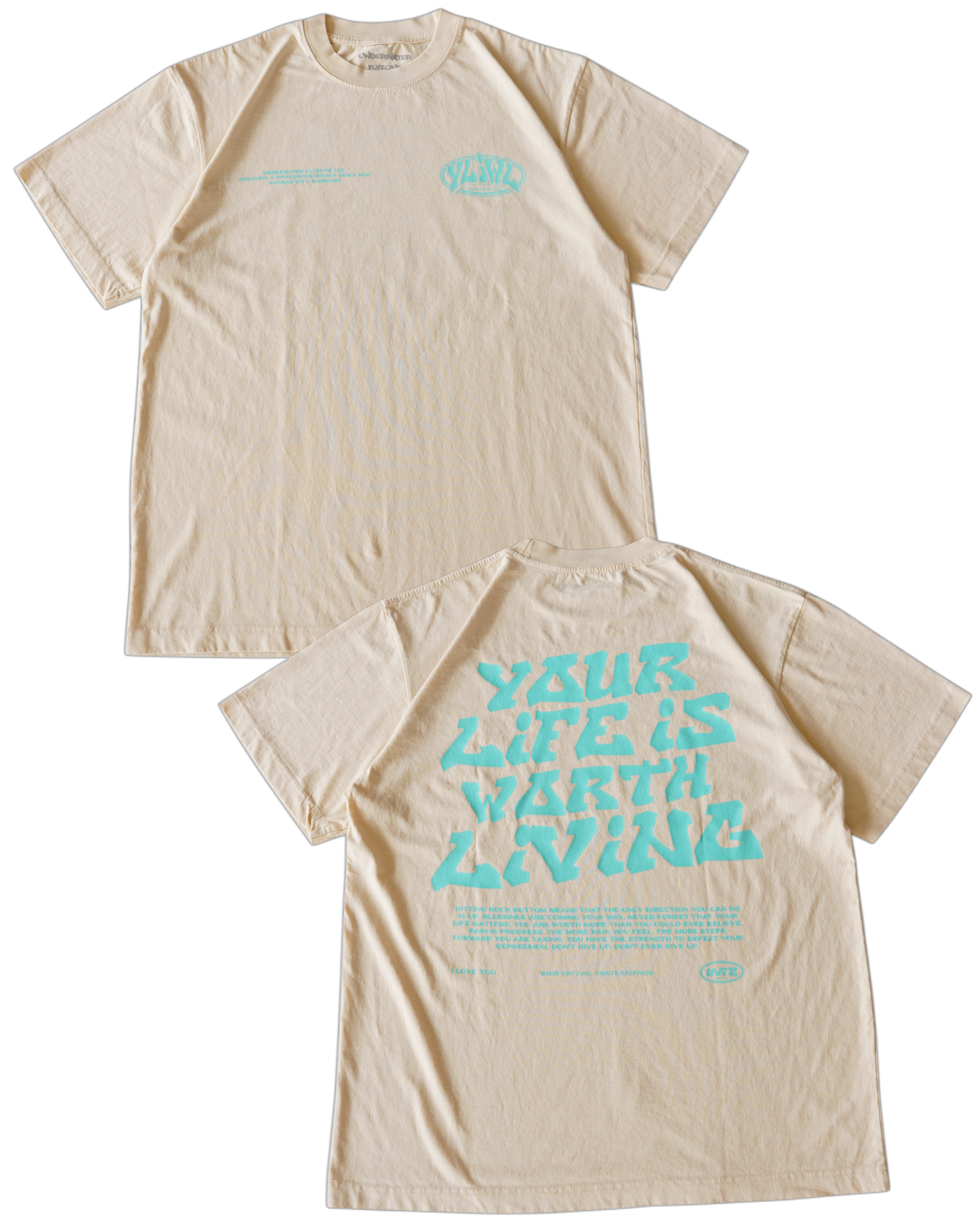 Cream + Teal 