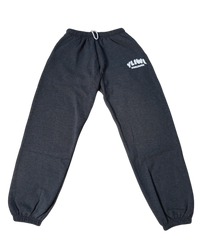 Dark Heather Grey + White PUFF PRINT "YLIWL" High Waist Sweatpant