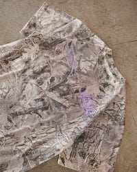 B&W Camo + Lavendar "Your Life is Worth Living" T-Shirt