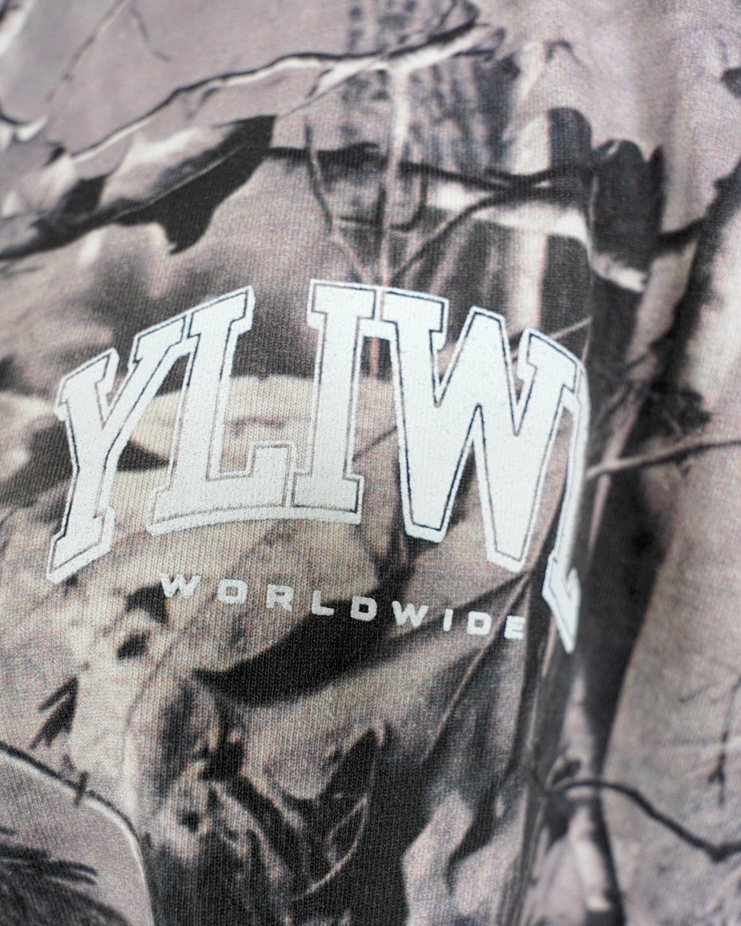 White + B&W Camo "Your Life is Worth Living" Heavy Weight T-Shirt