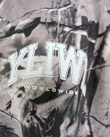 White + B&W Camo "Your Life is Worth Living" Heavy Weight T-Shirt