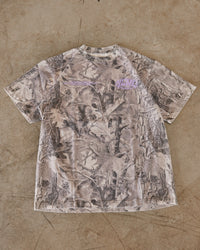 B&W Camo + Lavendar "Your Life is Worth Living" T-Shirt