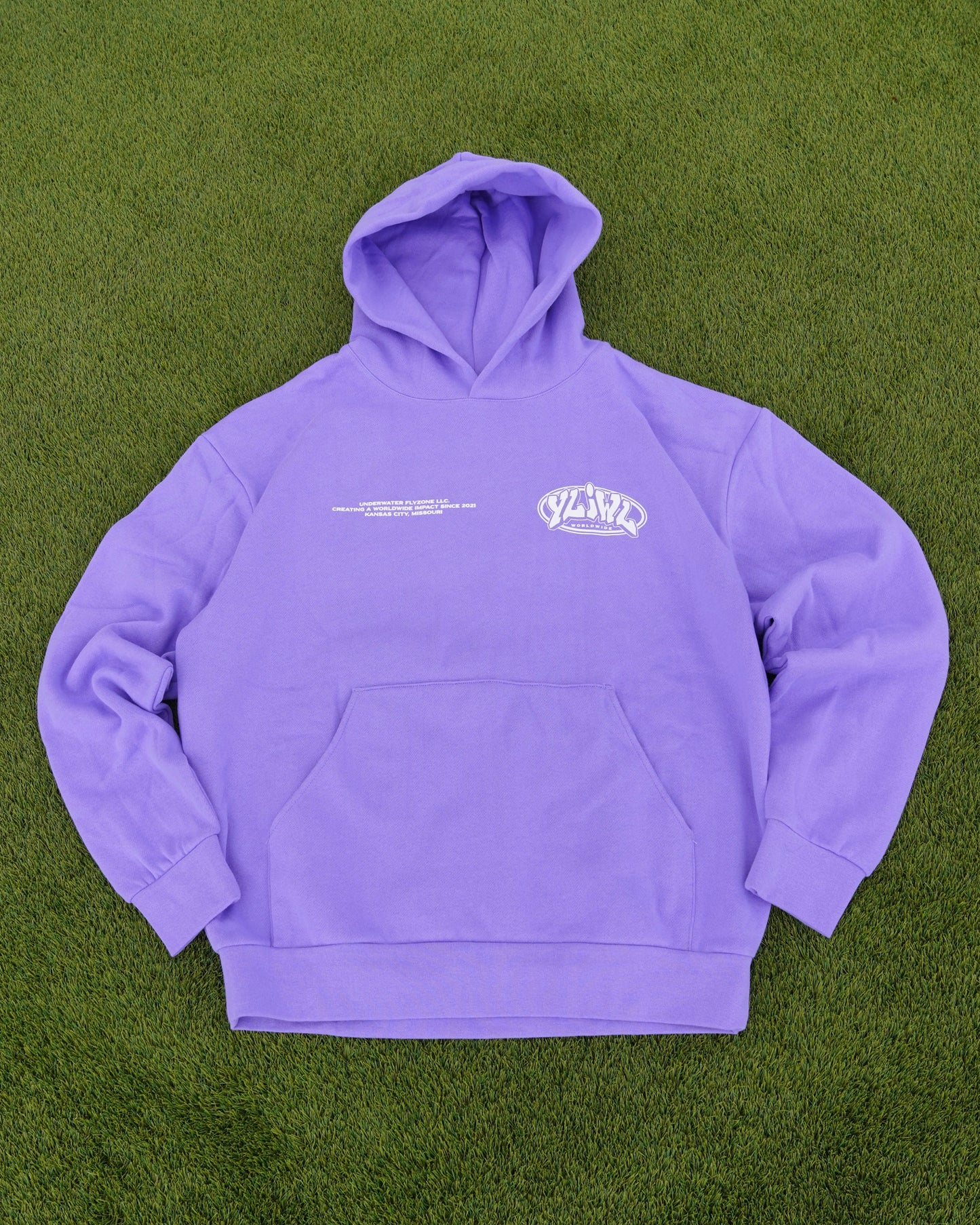 Purple "YOUR LIFE IS WORTH LIVING" Hoodie (Mid-Light Weight Hoodie)
