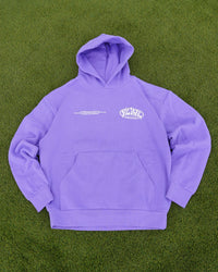 Purple "YOUR LIFE IS WORTH LIVING" Hoodie (Mid-Light Weight Hoodie)