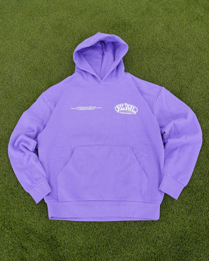 Purple "YOUR LIFE IS WORTH LIVING" Hoodie (Mid-Light Weight Hoodie)