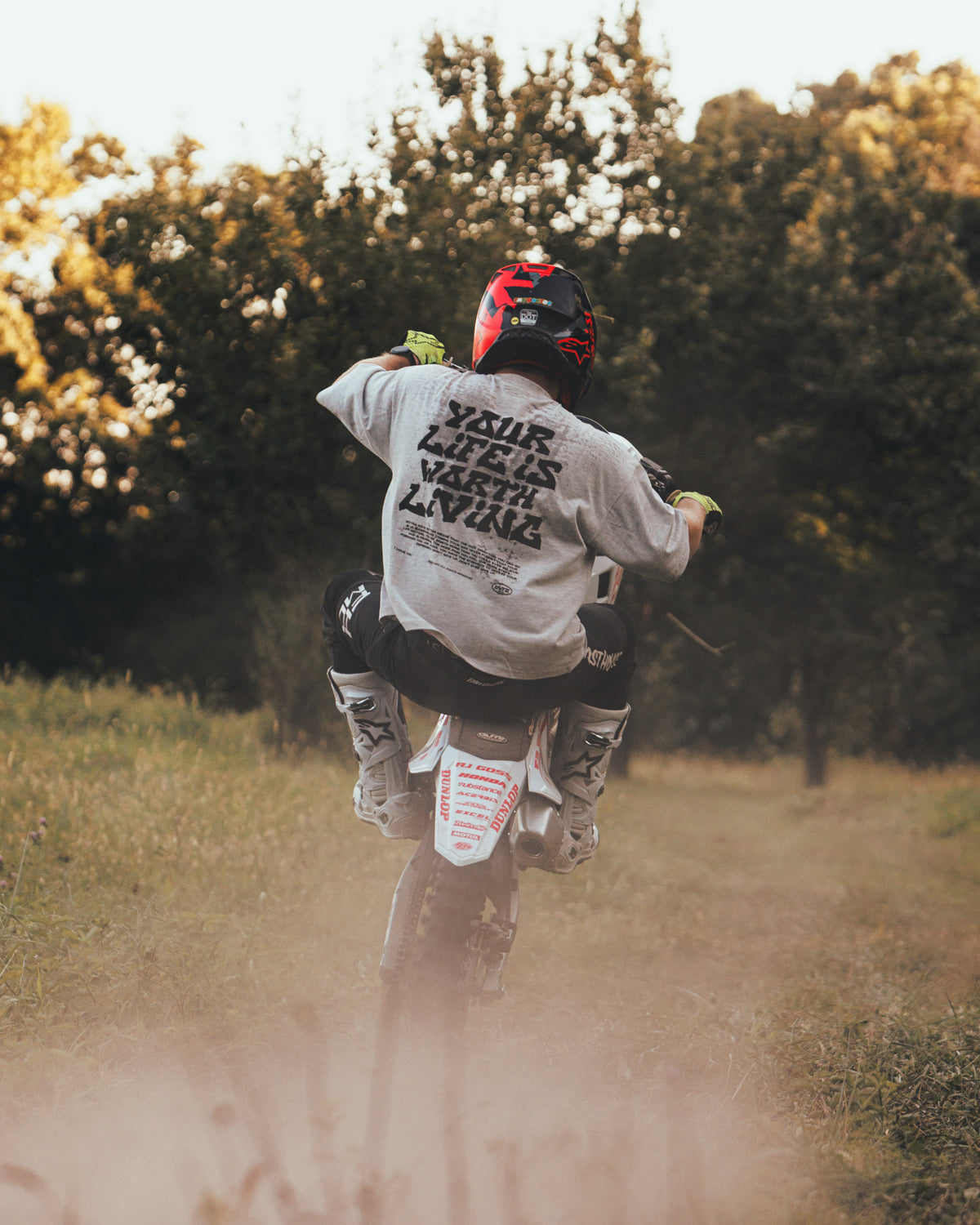 Heather Grey + Black "Drop Crop" T-Shirt