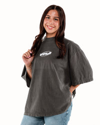 Vintage Black + White "YOUNG PEOPLE LOVE JESUS" Oversized T-Shirt